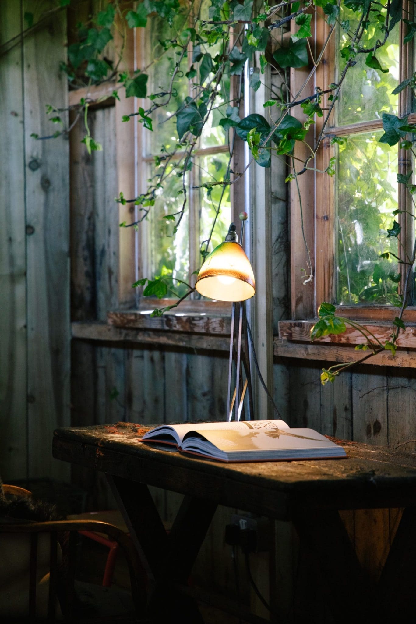Part of the Cuttieshillock cottage collection, showcasing the wooden interior and greenery of this beautiful cottage.