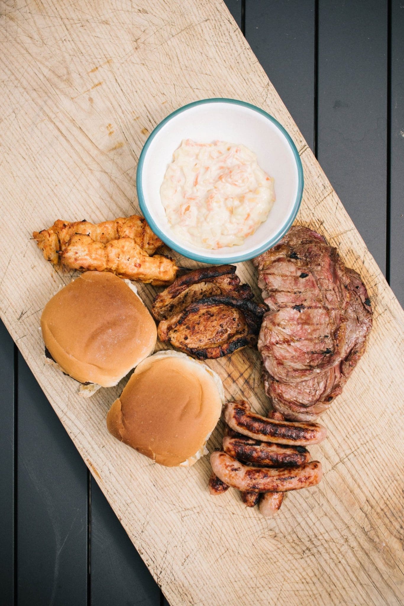 A BBQ platter of meat offered by Glen Dye