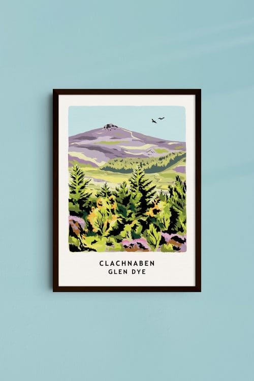 Clachnaben Print by Callie Jones