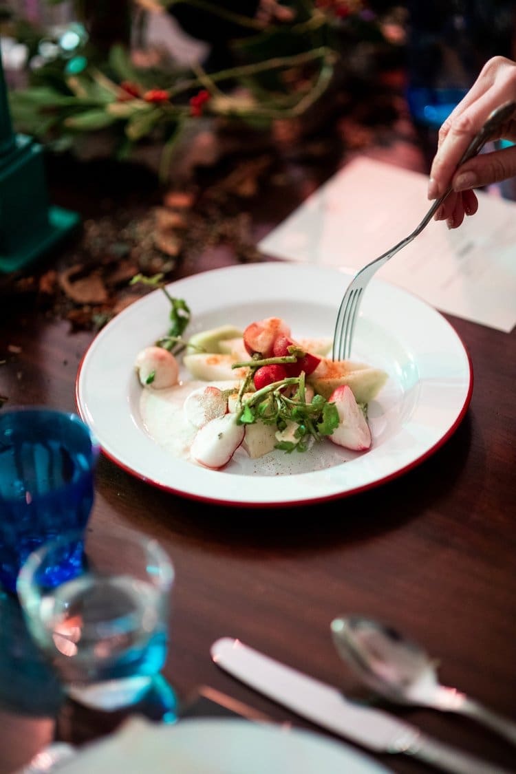 A dish served as part of our Winter Chef's residency with Max La Manna