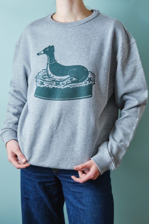 Lurcher Sweatshirt - Grey Marle